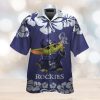 Nebraska Cornhuskers Fishing Short Sleeve Button Up Tropical Hawaiian Shirt