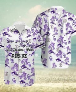 Colorado Rockies MLB Hawaiian Shirt Ball And Coconut Pattern