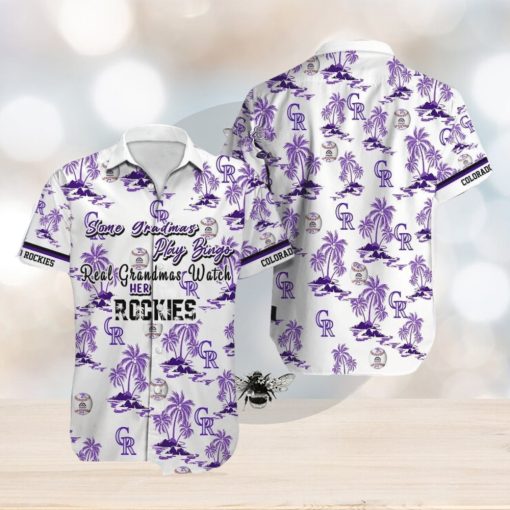 Colorado Rockies MLB Hawaiian Shirt Ball And Coconut Pattern