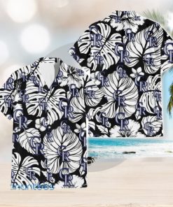 Colorado Rockies White Hibiscus Floral Tropical 3D Hawaiian Shirt For Men And Women