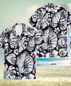 Colorado Rockies White Hibiscus Floral Tropical 3D Hawaiian Shirt For Men And Women