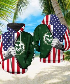 Colorado State Rams NCAA US FLag 3D Printed Hoodie