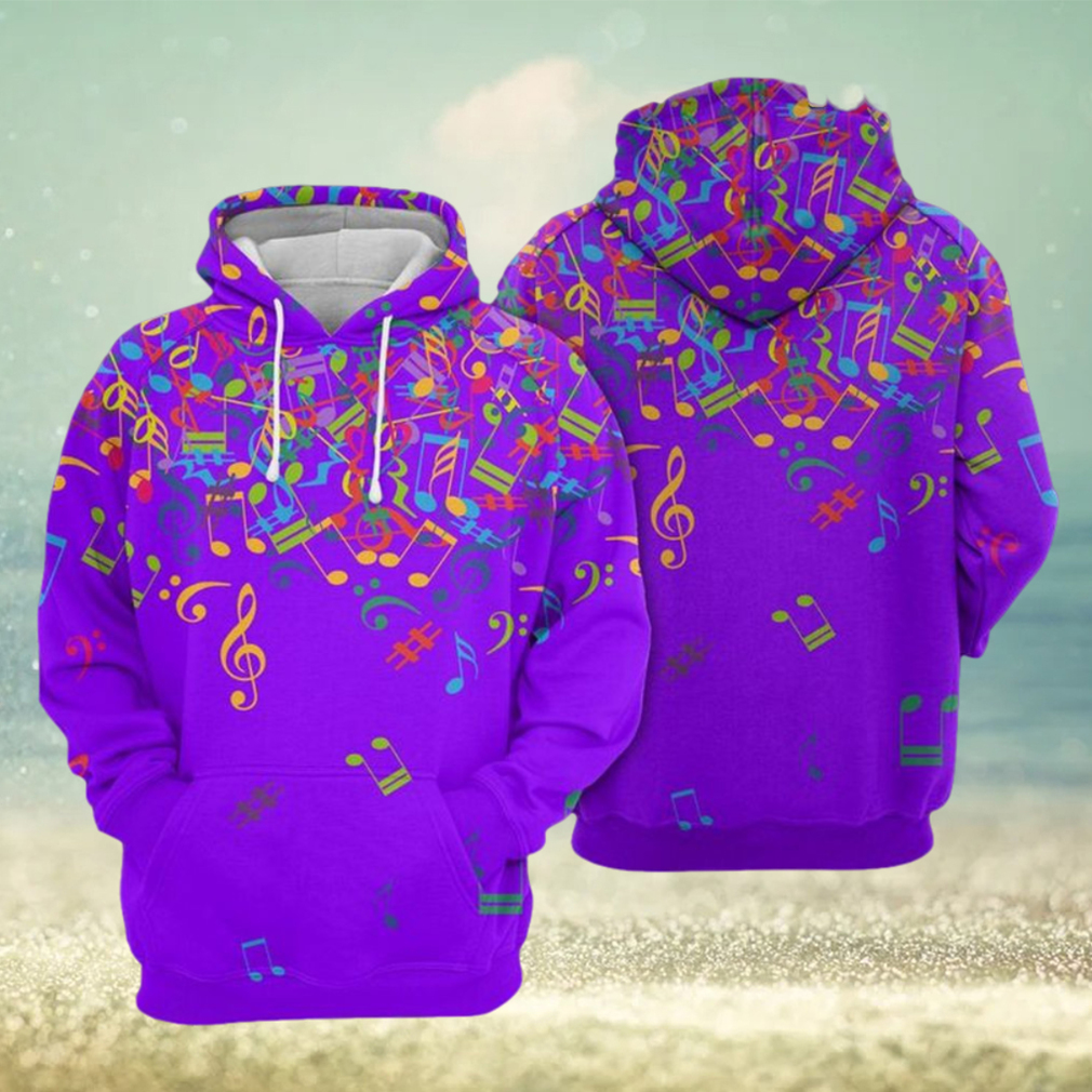 Colorful Music Notes 3D Printed Hoodie Ver 2 Colorful Music Notes 3D Printed Hoodie Ver 2