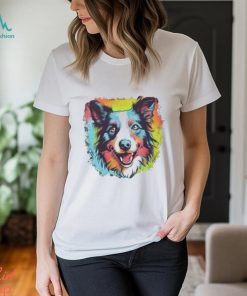 Colorfull Border Collie Pop Art Classic T Shirt