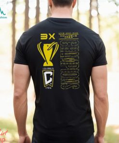 Columbus Crew Three Time MLS Cup Champions Trophy Case Essentials T Shirt