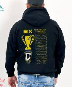 Columbus Crew Three Time MLS Cup Champions Trophy Case Essentials T Shirt