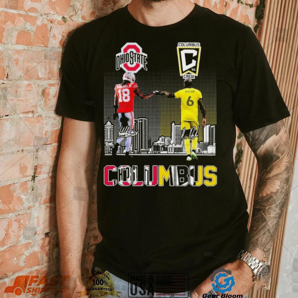 Columbus Sports Teams Marvin Harrison Jr And Darlington Nagbe Signatures Shirt Columbus Sports Teams Marvin Harrison Jr And Darlington Nagbe Signatures Shirt