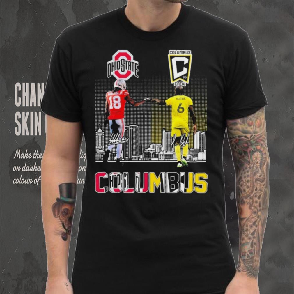 Columbus Sports Teams Marvin Harrison Jr And Darlington Nagbe Signatures Shirt Columbus Sports Teams Marvin Harrison Jr And Darlington Nagbe Signatures Shirt