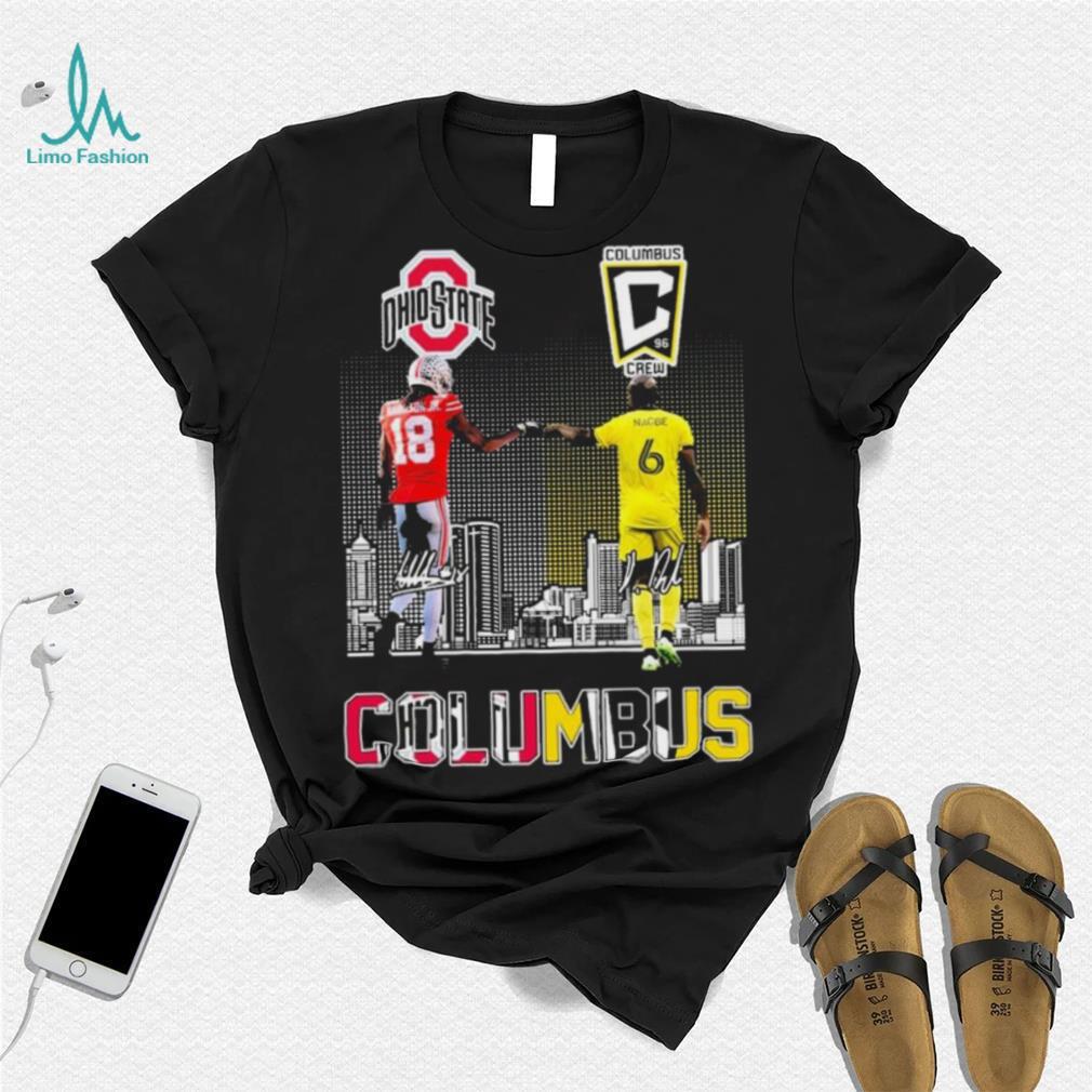 Columbus Sports Teams Marvin Harrison Jr And Darlington Nagbe Signatures Shirt Columbus Sports Teams Marvin Harrison Jr And Darlington Nagbe Signatures Shirt