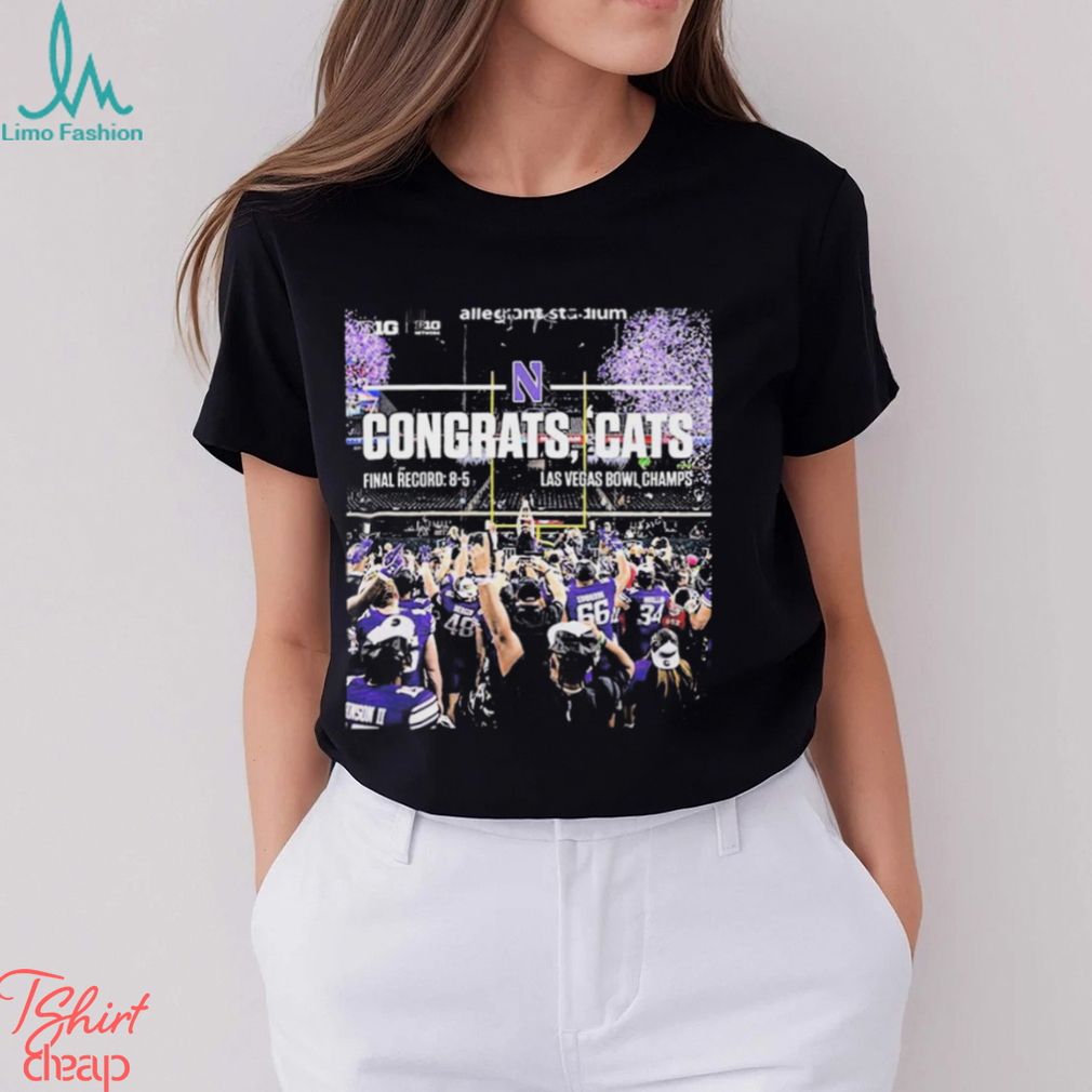 Congrats Cats Win Northwestern Football Champions 2023 Las Vegas Bowl shirt Congrats Cats Win Northwestern Football Champions 2023 Las Vegas Bowl shirt