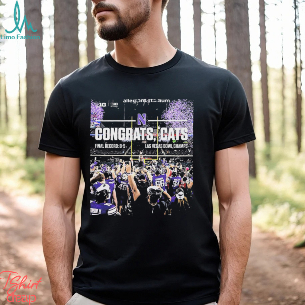 Congrats Cats Win Northwestern Football Champions 2023 Las Vegas Bowl shirt Congrats Cats Win Northwestern Football Champions 2023 Las Vegas Bowl shirt