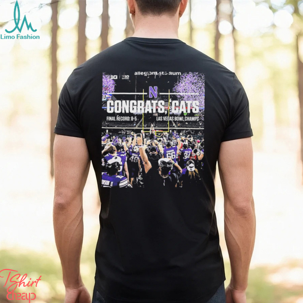 Congrats Cats Win Northwestern Football Champions 2023 Las Vegas Bowl shirt Congrats Cats Win Northwestern Football Champions 2023 Las Vegas Bowl shirt