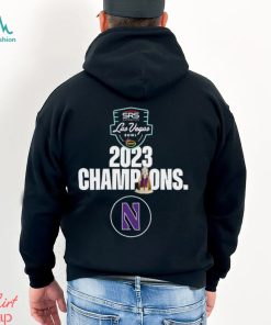 Congratulations Northwestern Football 2023 SRS Distribution Las Vegas Bowl Champions Trophy Shirt, hoodie, sweater, long sleeve and tank top Congratulations Northwestern Football 2023 SRS Distribution Las Vegas Bowl Champions Trophy Shirt