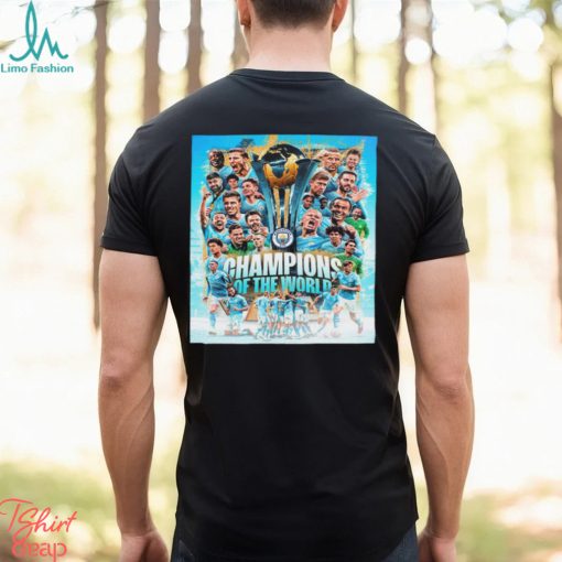 Congratulations To Manchester City Are 2023 Champions Of The World Unisex T Shirt