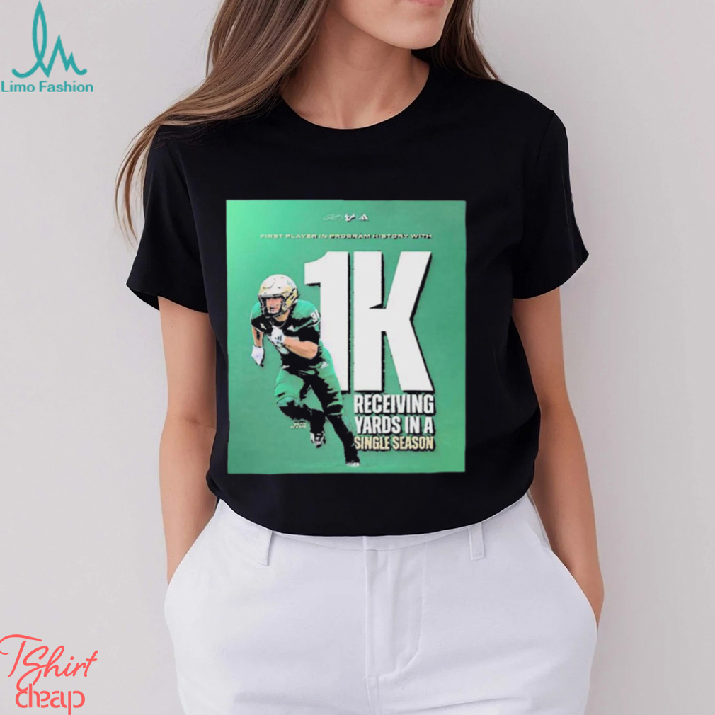 Congratulations To Sean Atkins Is The First Player In Program History With 1K Receiving Yards In A Single Season Shirt Congratulations To Sean Atkins Is The First Player In Program History With 1K Receiving Yards In A Single Season Shirt