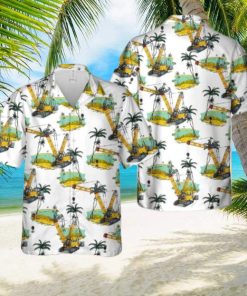 Construction Liebherr Crawler Crane LR 13000 Aloha Short Sleeve 3D Printed Hawaiian Shirt For Men And Women