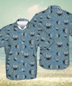 Cookie Monster Shirt For Adults Mens Cookie Monster Hawaiian Shirt