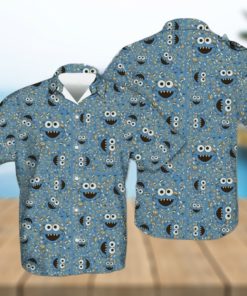 Cookie Monster Shirt For Adults Mens Cookie Monster Hawaiian Shirt