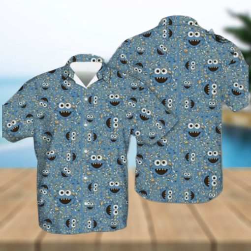 Cookie Monster Shirt For Adults Mens Cookie Monster Hawaiian Shirt