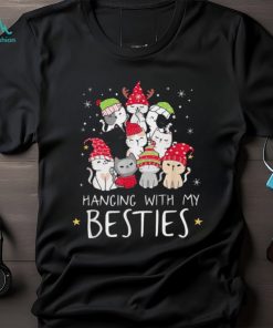 Cool Christmas Cat Lover Christmas Tree Kawaii Cat Bestie T Shirts