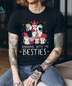 Cool Christmas Cat Lover Christmas Tree Kawaii Cat Bestie T Shirts