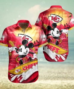 Cool Disney Mickey Mouse Kansas City Chiefs NFL Hawaiian Shirt For Summer