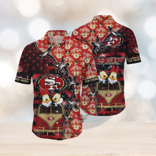 Cool Disney Mickey Mouse NFL San Francisco 49ers NFL Hawaiian Shirt