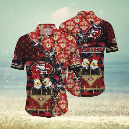 Cool Disney Mickey Mouse NFL San Francisco 49ers NFL Hawaiian Shirt