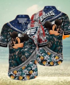 Cool Disney Mickey Mouse Philadelphia Eagles NFL Disney Hawaiian Shirt