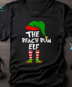 Cool Funny Matching Family Christmas Beach Bum Elf T Shirts