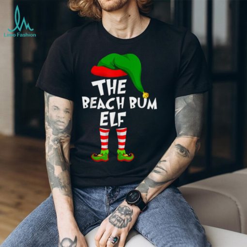 Cool Funny Matching Family Christmas Beach Bum Elf T Shirts