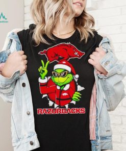 Cool Grinch Arkansas Razorbacks Christmas shirt
