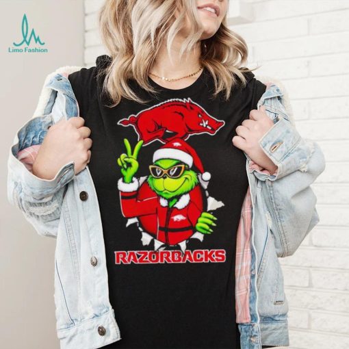 Cool Grinch Arkansas Razorbacks Christmas shirt