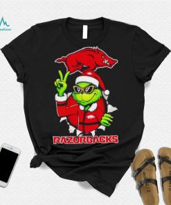 Cool Grinch Arkansas Razorbacks Christmas shirt