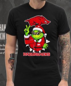 Cool Grinch Arkansas Razorbacks Christmas shirt