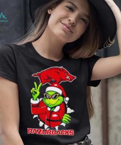Cool Grinch Arkansas Razorbacks Christmas shirt
