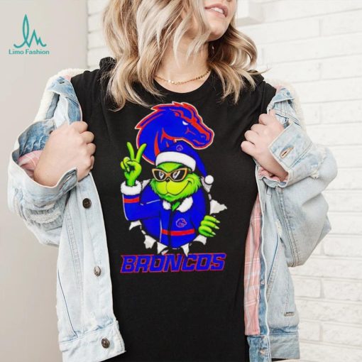 Cool Grinch Boise State Broncos Christmas shirt