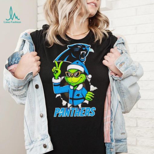 Cool Grinch Carolina Panthers Christmas shirt