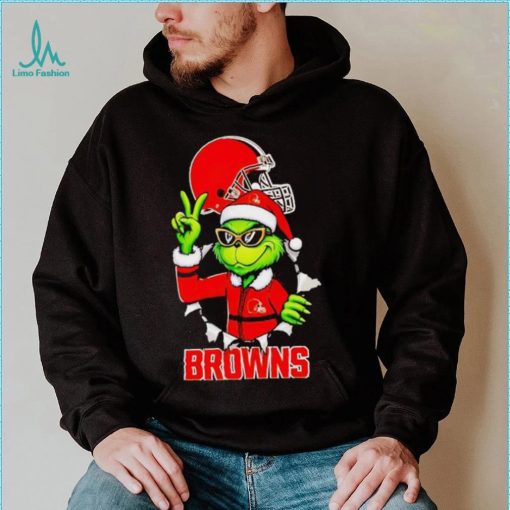 Cool Grinch Cleveland Browns Christmas shirt