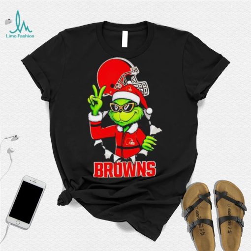 Cool Grinch Cleveland Browns Christmas shirt