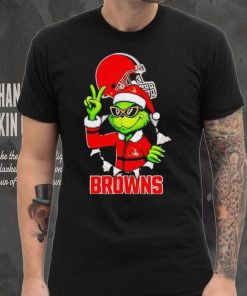 Cool Grinch Cleveland Browns Christmas shirt