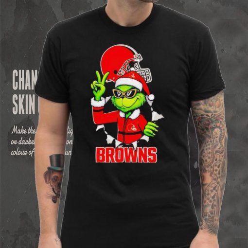 Cool Grinch Cleveland Browns Christmas shirt