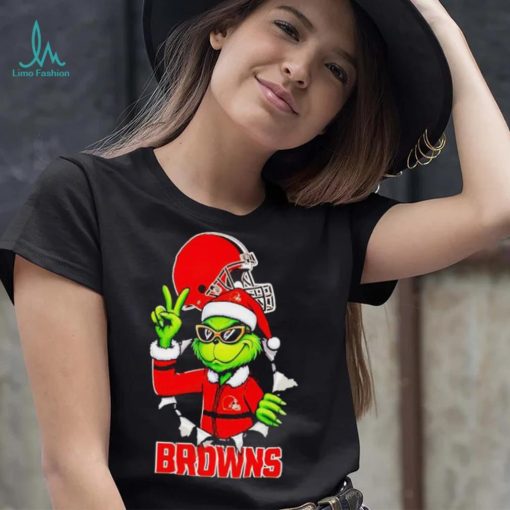 Cool Grinch Cleveland Browns Christmas shirt