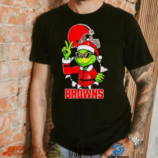 Cool Grinch Cleveland Browns Christmas shirt