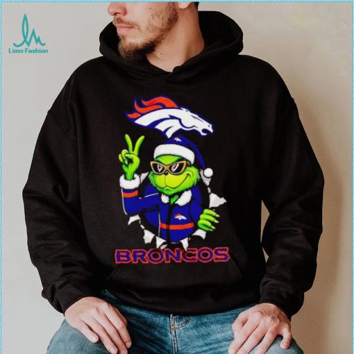 Cool Grinch Denver Broncos Christmas shirt