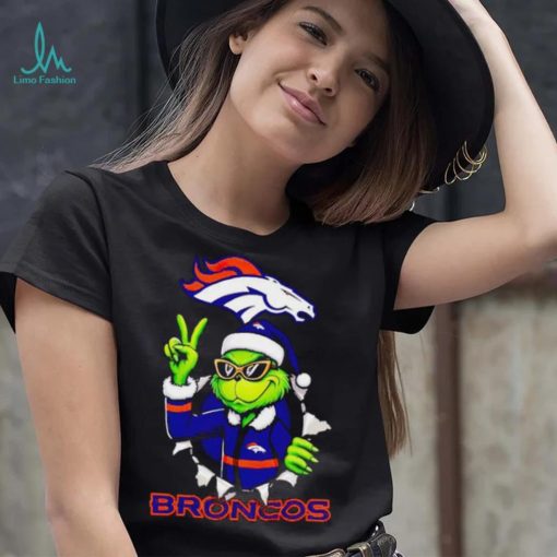 Cool Grinch Denver Broncos Christmas shirt
