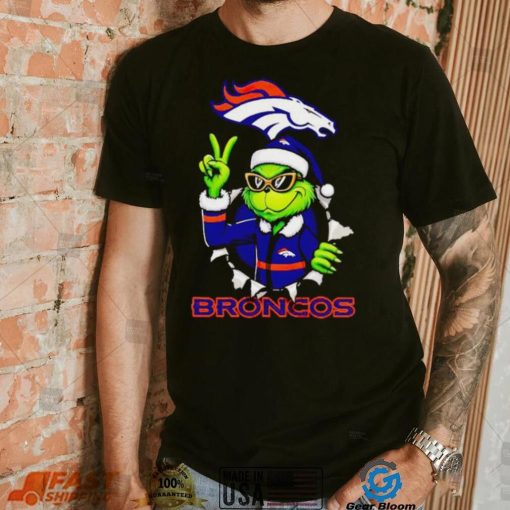 Cool Grinch Denver Broncos Christmas shirt