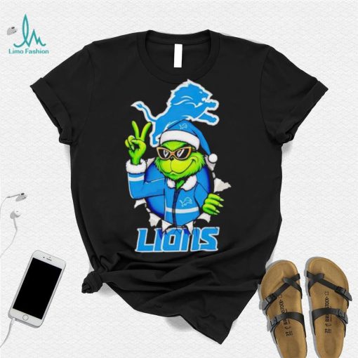 Cool Grinch Detroit Lions Christmas shirt
