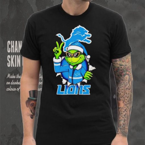 Cool Grinch Detroit Lions Christmas shirt