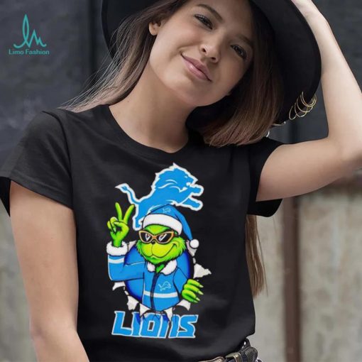 Cool Grinch Detroit Lions Christmas shirt